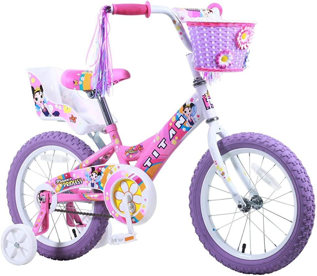 Titan Girl's Flower Princess BMX Bike