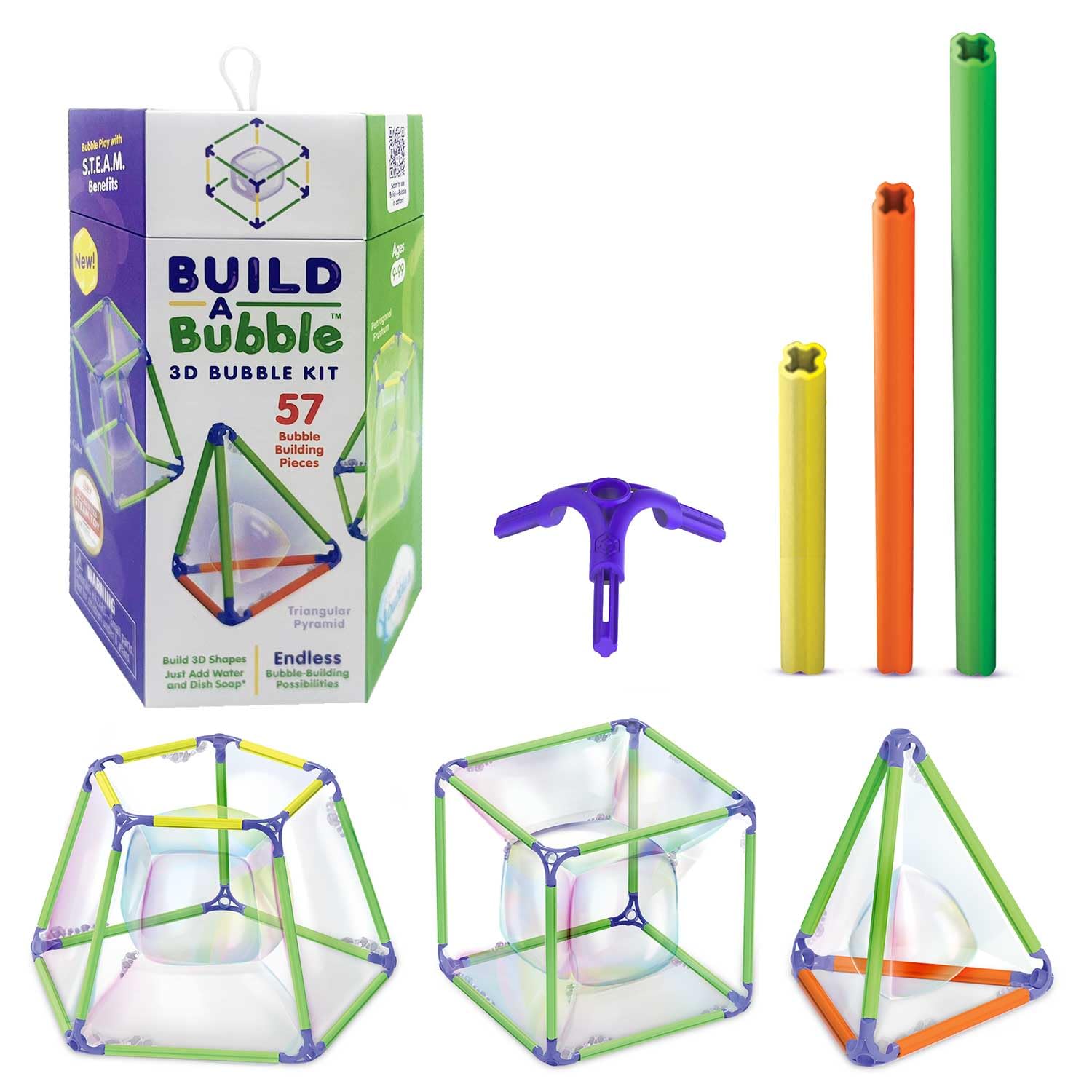 WOWMAZING Build A Bubble Montessori 3D Bubble Maker Kit