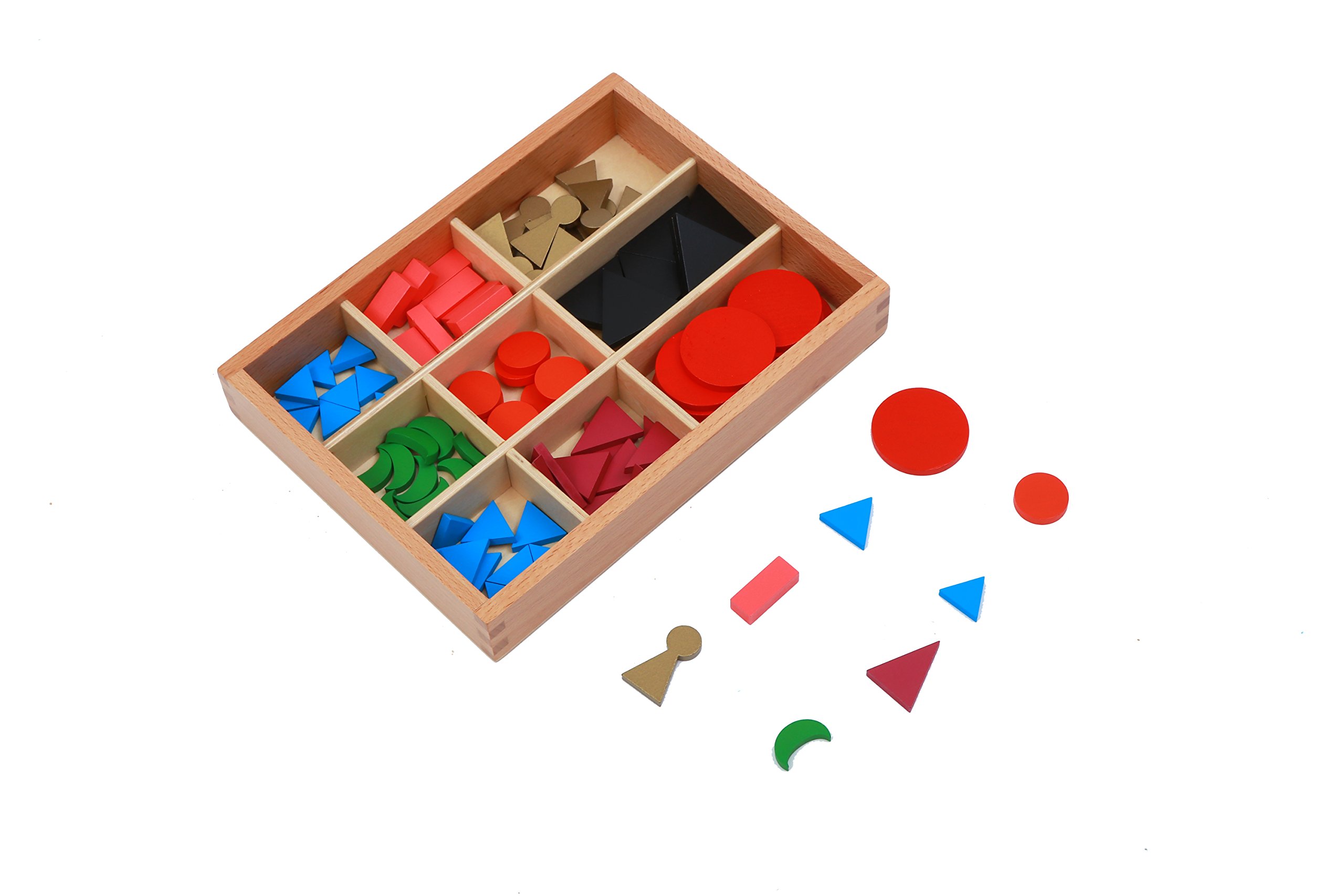 Adena Montessori Basic Wooden Grammar Symbols with Box Montessori Grammar Learning Language Development Materials