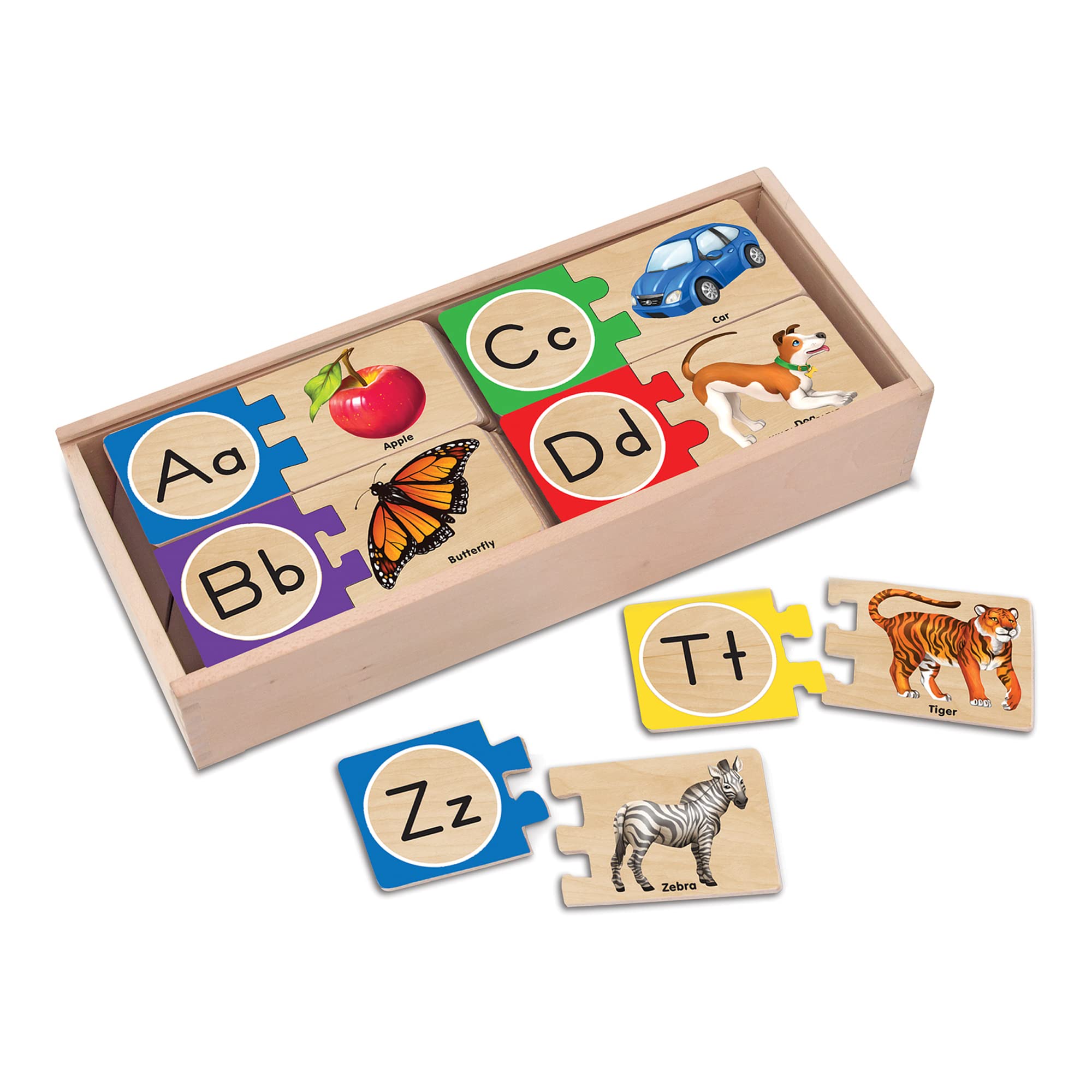 Melissa & Doug Self-Correcting Alphabet Wooden Puzzles