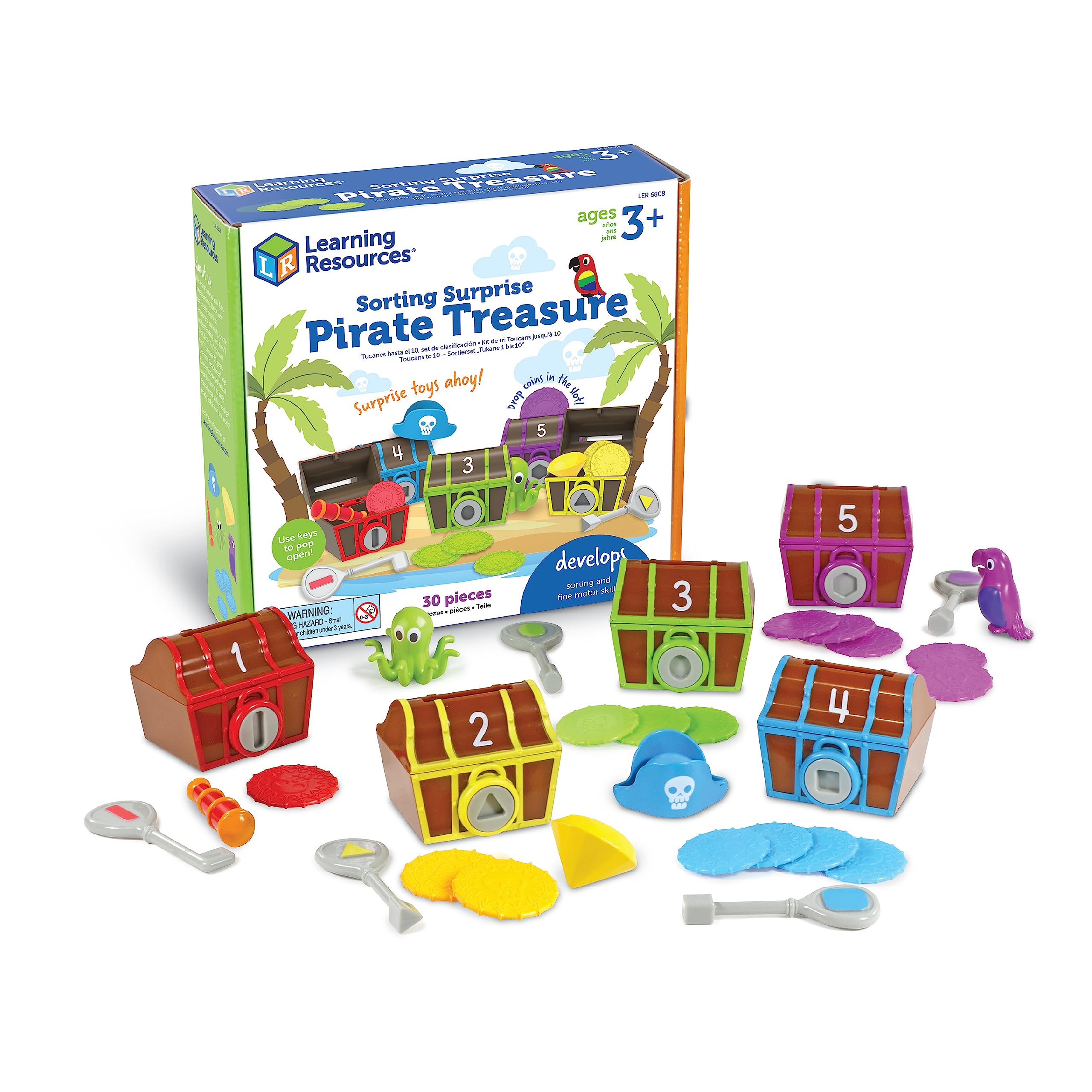 Learning Resources Sorting Surprise Pirate Treasure