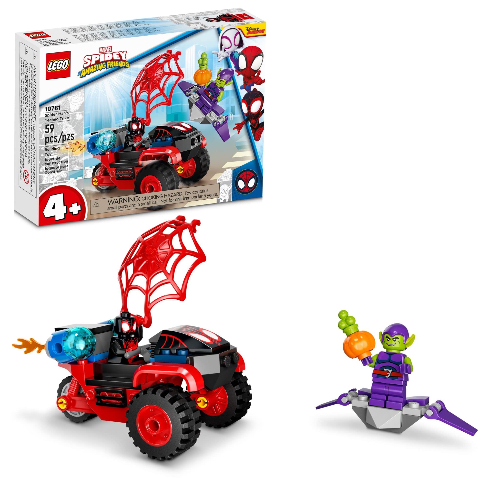LEGO Marvel Spider-Man Miles Morales: 10781 Spider-Man’s Techno Trike Set