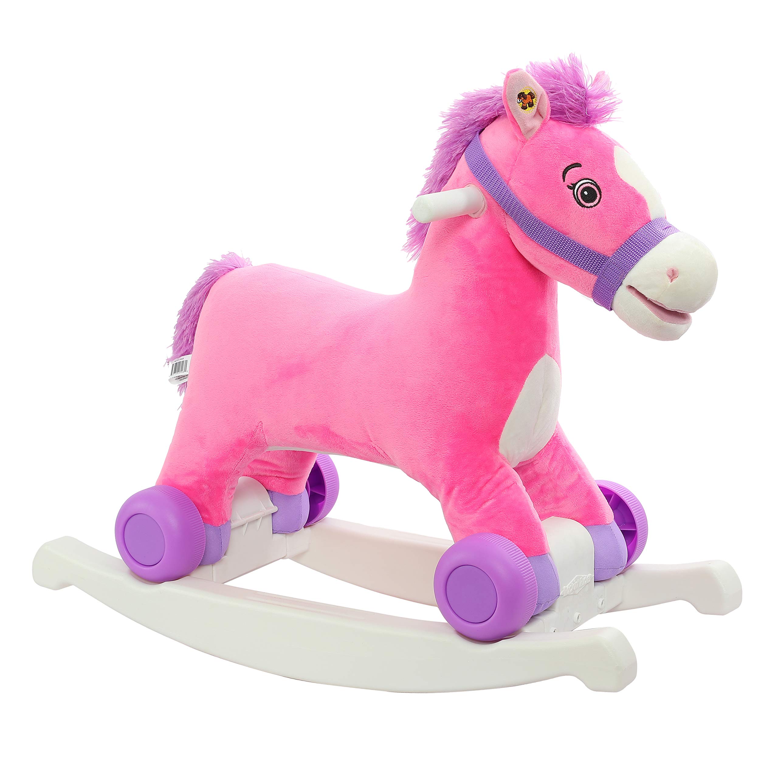 Rockin' Rider Candy 2-in-1 Pony Ride-On, Pink