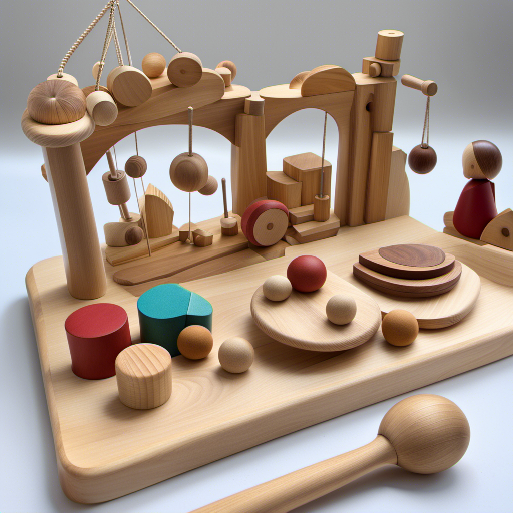 An image showcasing a harmonious blend of Montessori and Waldorf philosophies in toy design