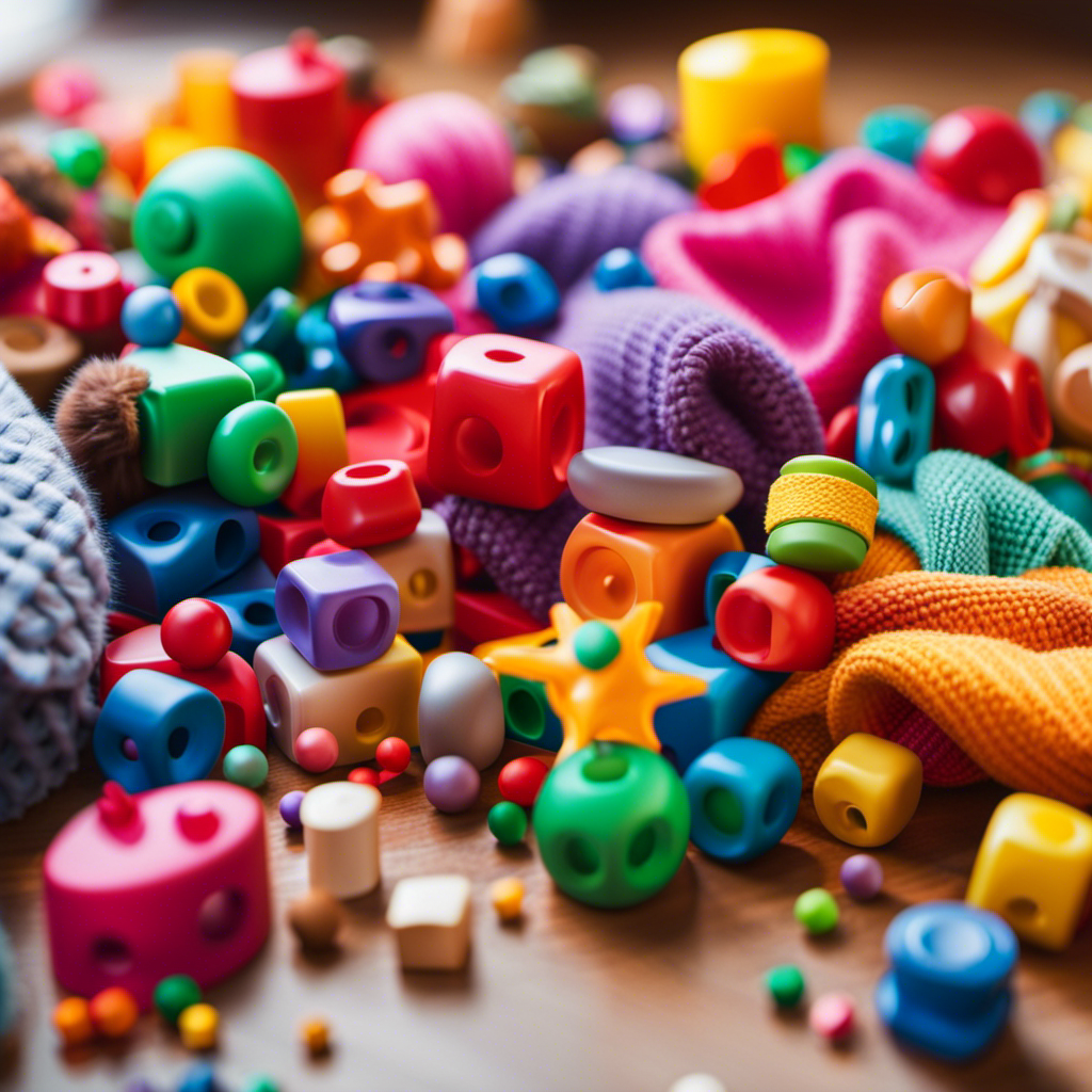 An image capturing the end of a lively preschool playtime: a vibrant classroom filled with scattered colorful toys, neatly covered by a soft, cozy blanket, waiting patiently for the next day's adventures