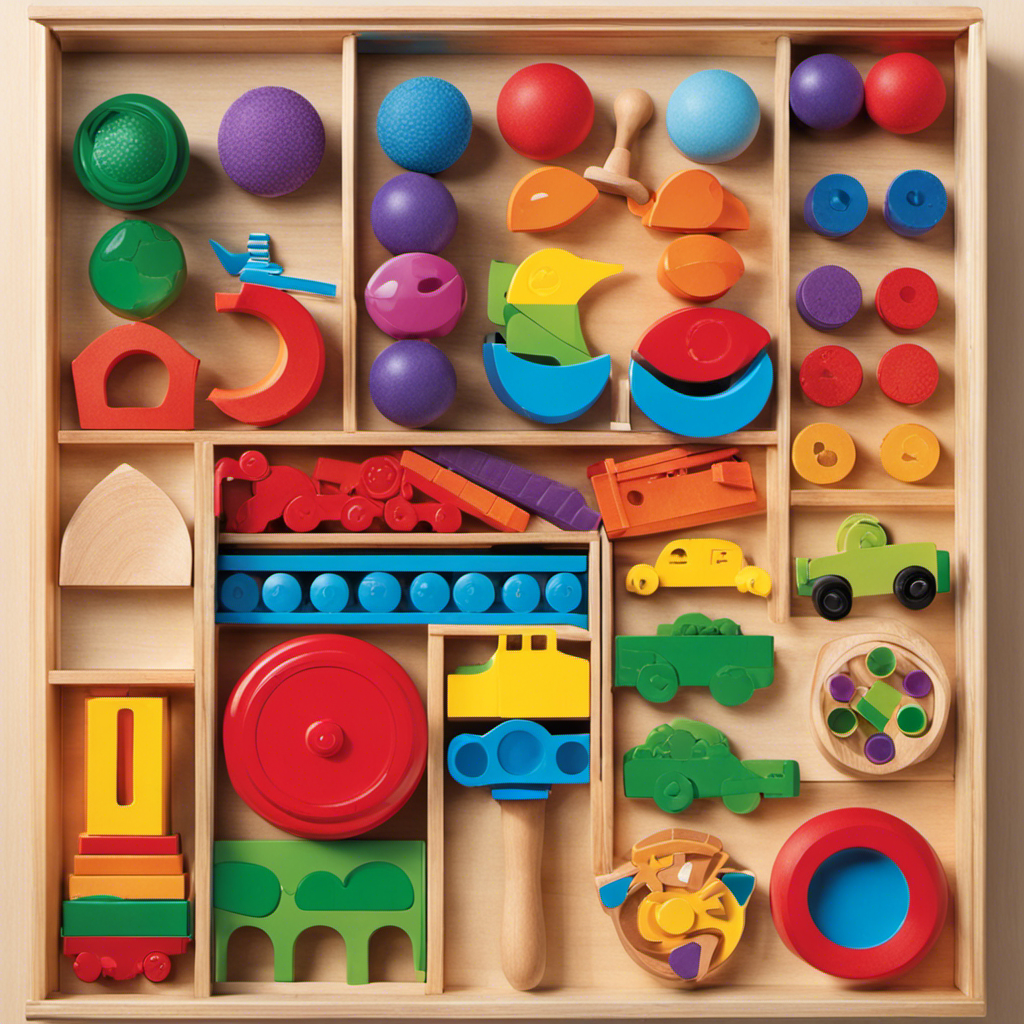 An image showcasing a diverse collection of meticulously designed preschool toys from Melissa & Doug