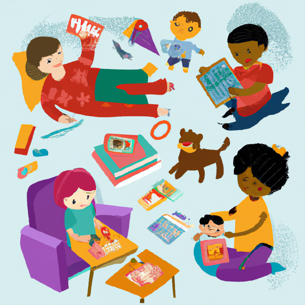 An image featuring a nurturing environment with children engaged in various activities like building blocks, reading books, and painting, showcasing the role of a Child Development Associate in fostering their growth and development