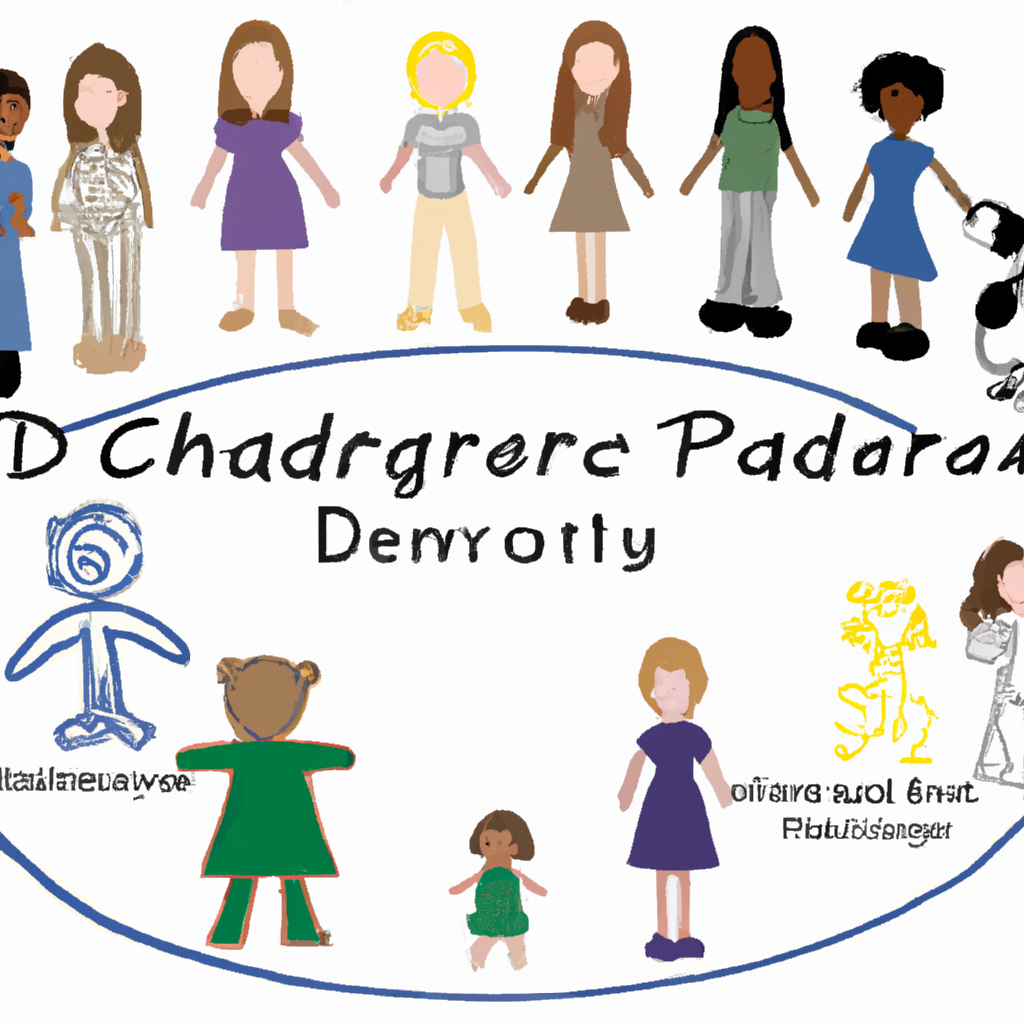 An image depicting a diverse group of professionals engaged in various child-centered careers, such as preschool teachers, family counselors, pediatric nurses, and child psychologists, highlighting the versatility of a Child Development Certificate