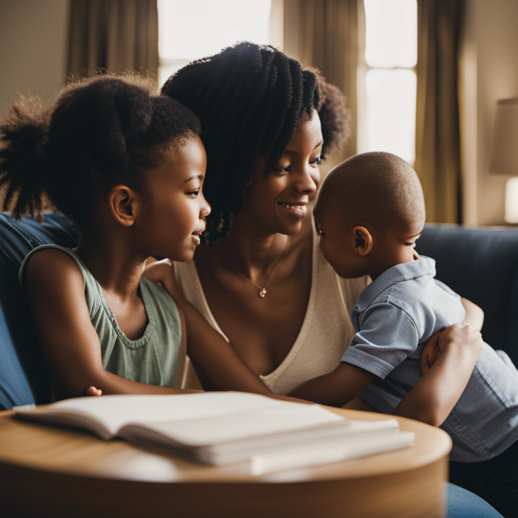 An image showcasing diverse parenting styles, highlighting nurturing gestures, active listening, setting boundaries, teaching life skills, and encouraging independence