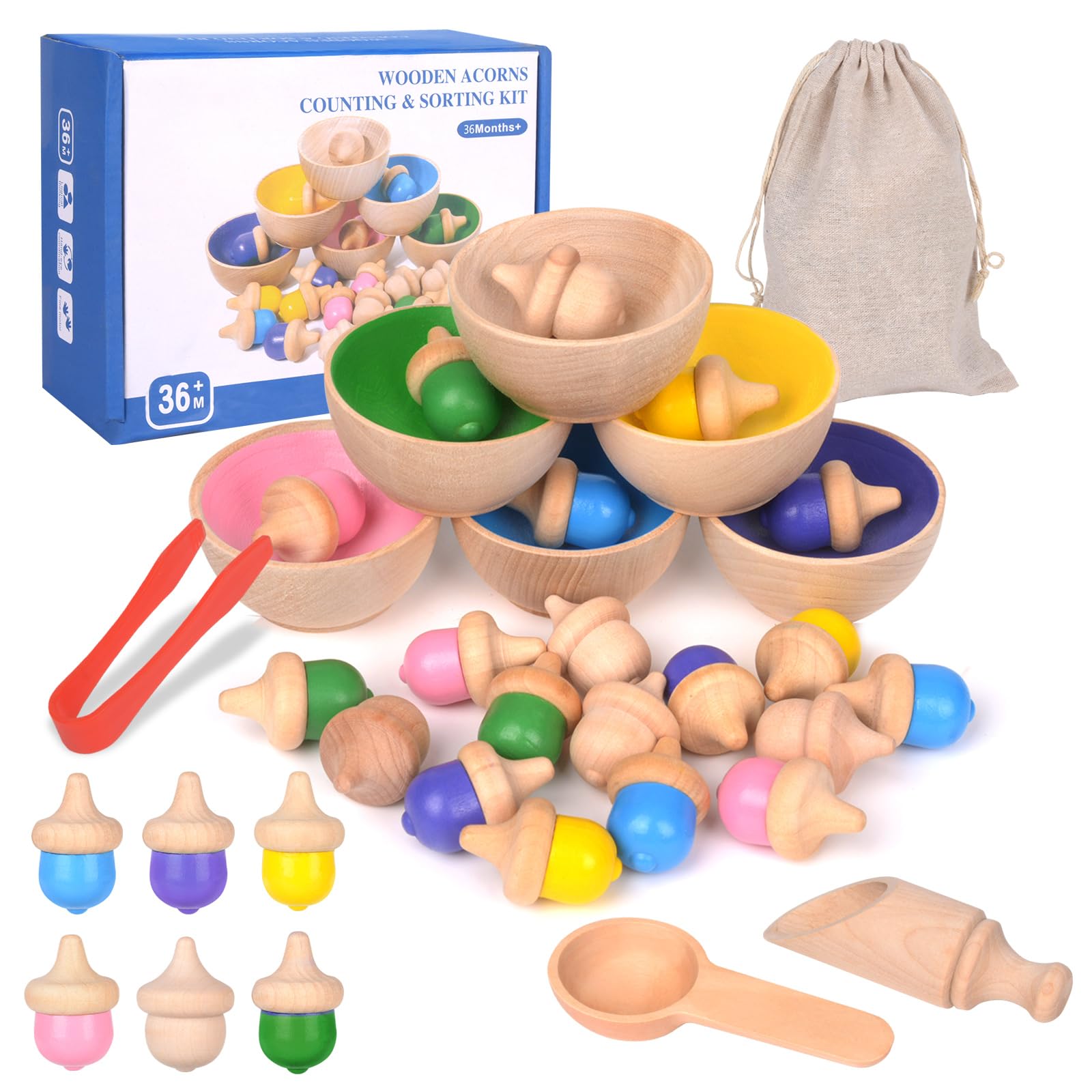 Montessori Wooden Color Sorting Toys