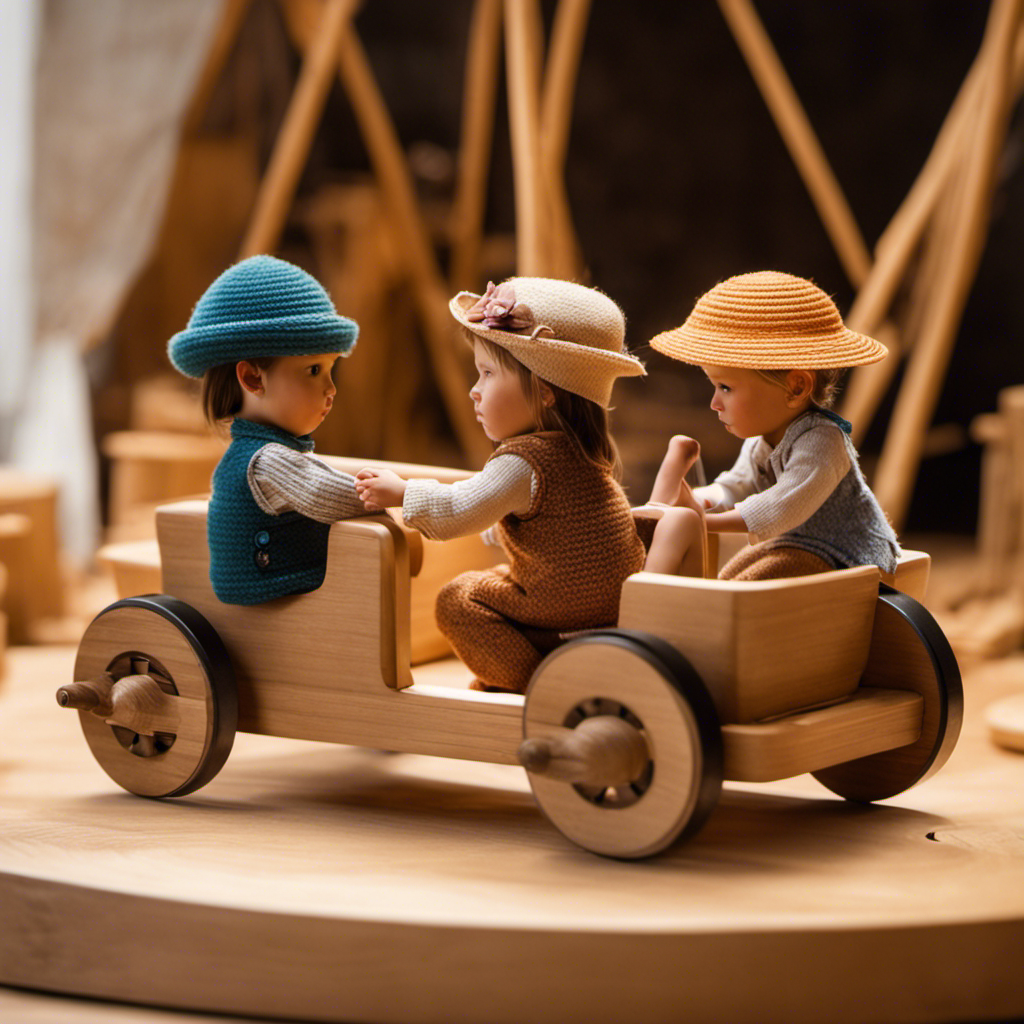 An image showcasing a group of children immersed in imaginative play with Waldorf Ride-Ons