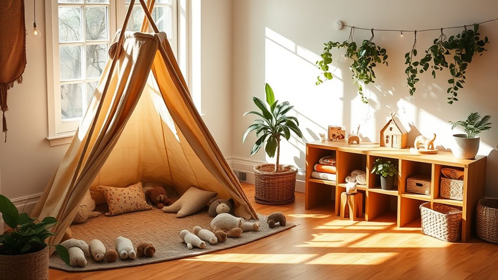 natural simple calming play space