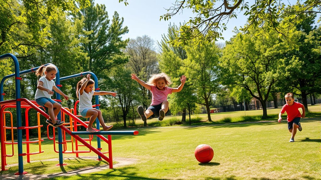 outdoor balance obstacle activities