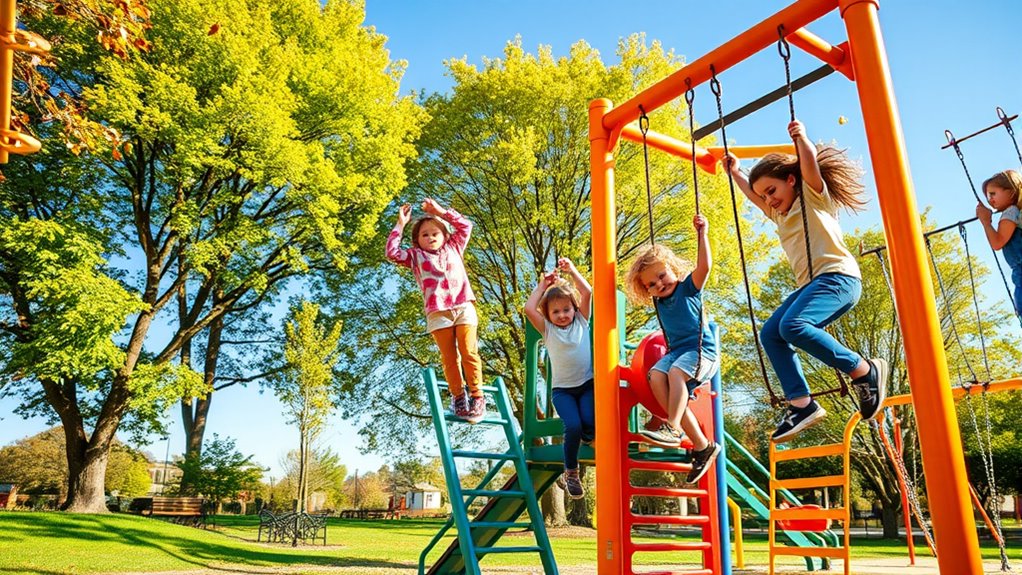 outdoor play enhances gross motor skills