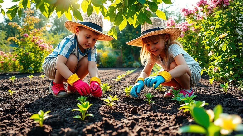teaching children to garden