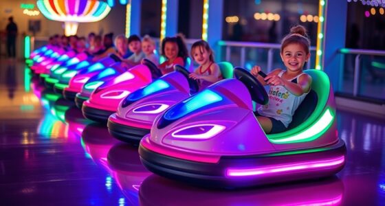bright led bumper cars
