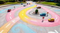 chalk drawings of urban infrastructure