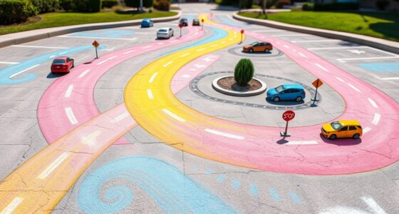 chalk drawings of urban infrastructure