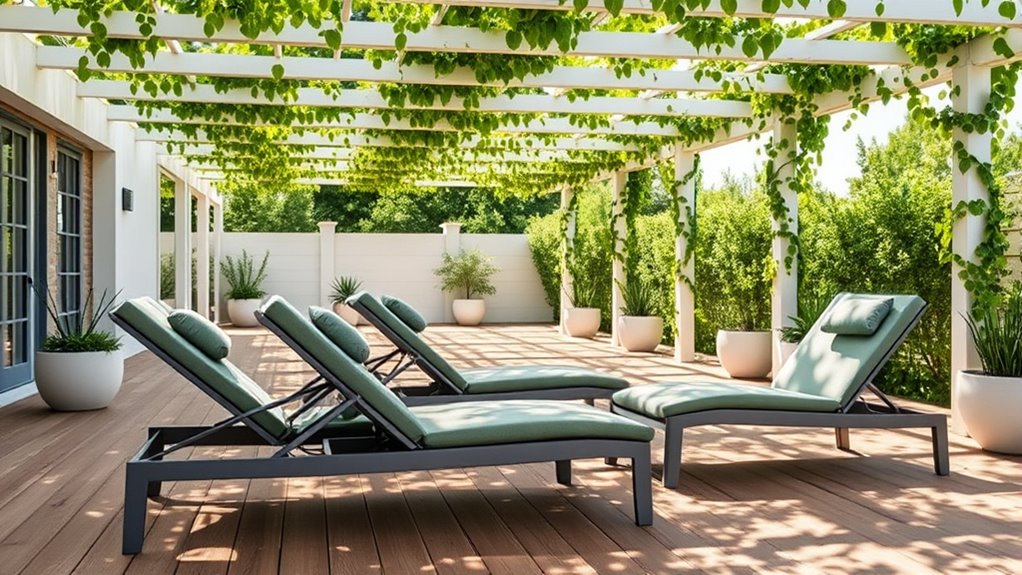 choosing comfortable outdoor lounge