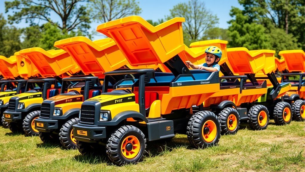 choosing the right ride on dump truck