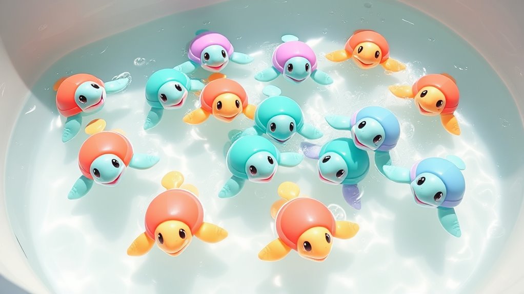 cute turtle bath toys