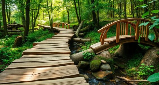 diy wooden road construction