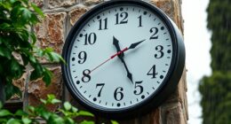 durable outdoor clock selection