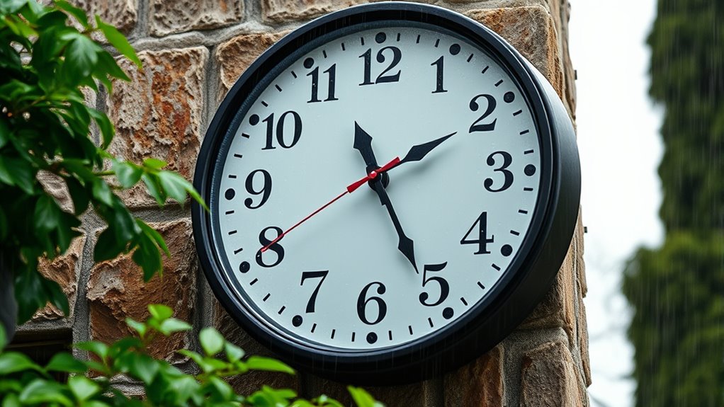 durable outdoor clock selection