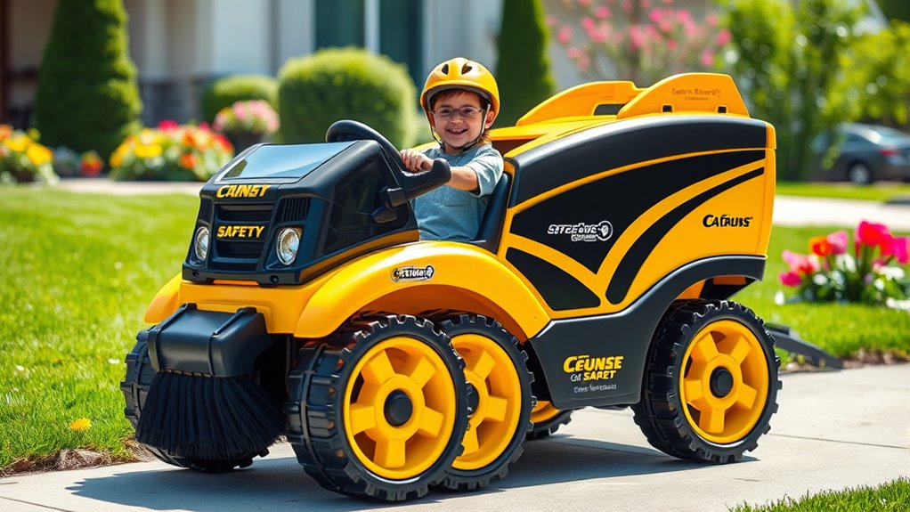 kid safe engaging ride on