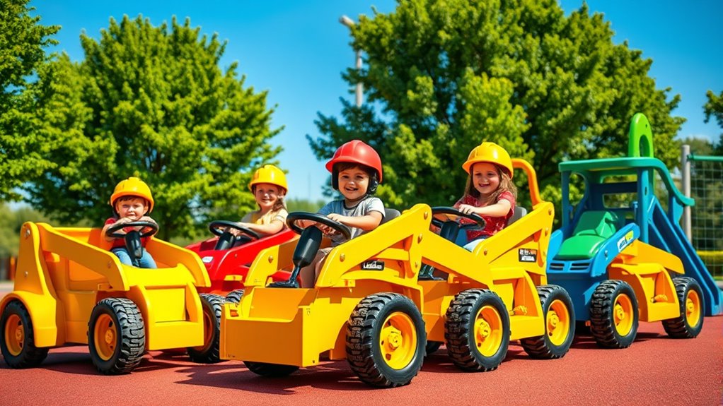 kids ride on construction vehicles