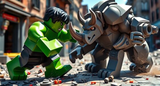 lego hulk rhino battles