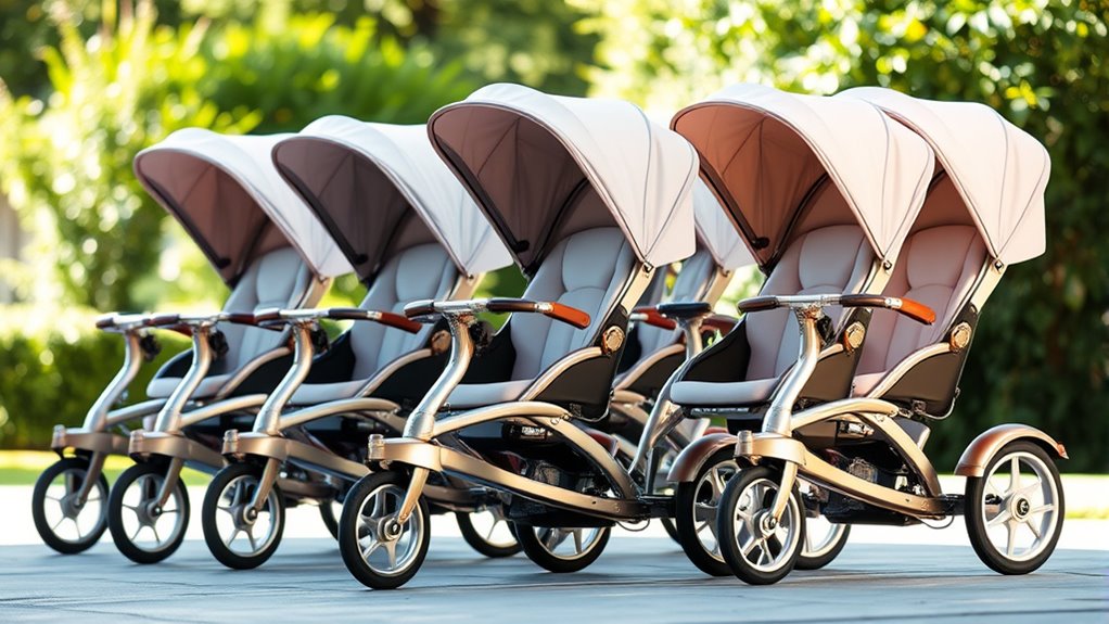 luxury stroller tricycles canopy