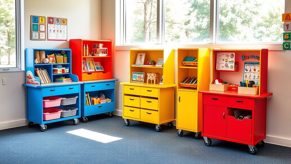 mobile classroom activity stations