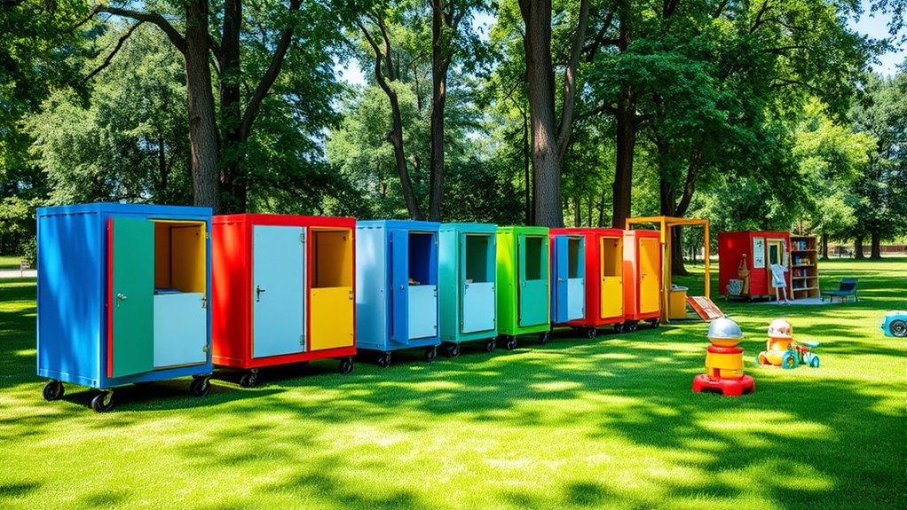 mobile outdoor learning stations