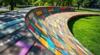 recycled material skateboard ramp