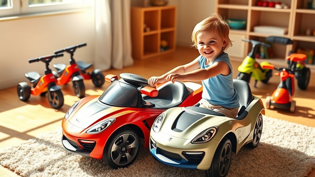 selecting toddler ride on vehicles