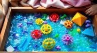 sensory play with water beads