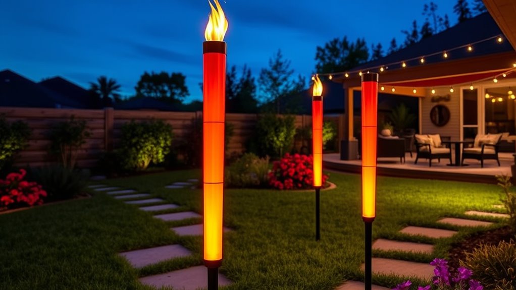 solar torch brightness and durability