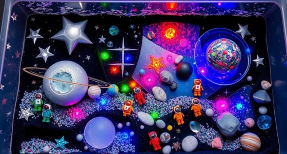 space themed sensory bins