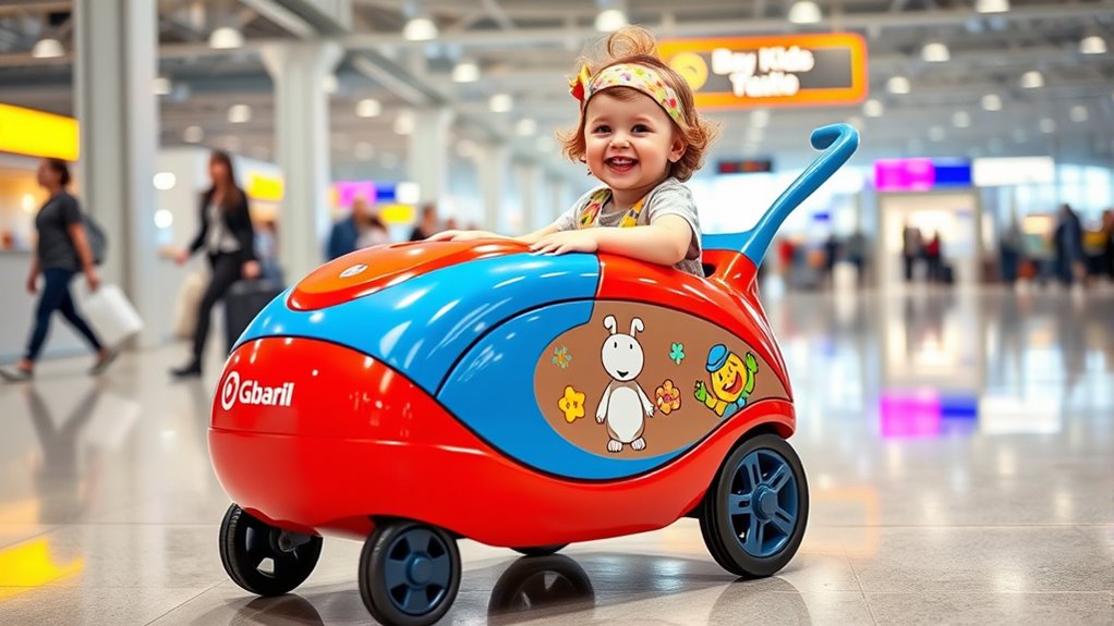 toddler friendly travel cart safety