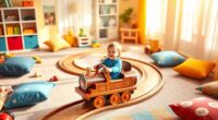 toddler ride on train tracks