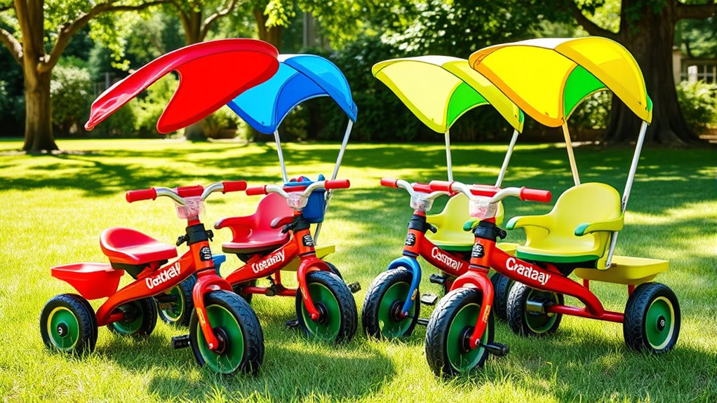 toddler trikes with canopies