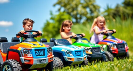 top dual battery ride ons