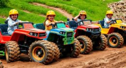 top mud tire ride on trucks