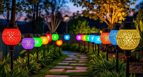 top multicolor garden lighting