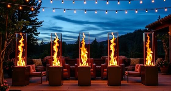 top outdoor fire columns