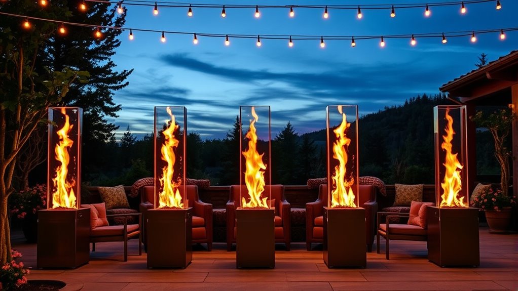 top outdoor fire columns