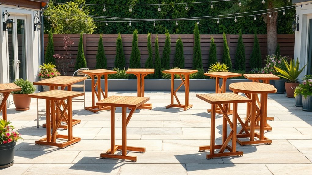 top portable outdoor bar tables