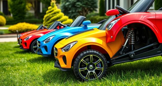 top ride on cars with suspension