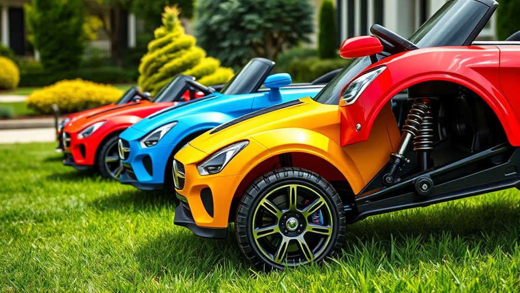 top ride on cars with suspension